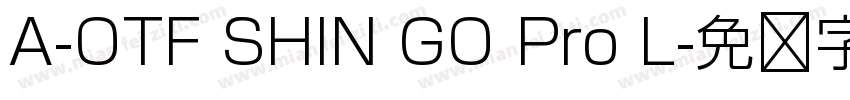 A-OTF SHIN GO Pro L字体转换